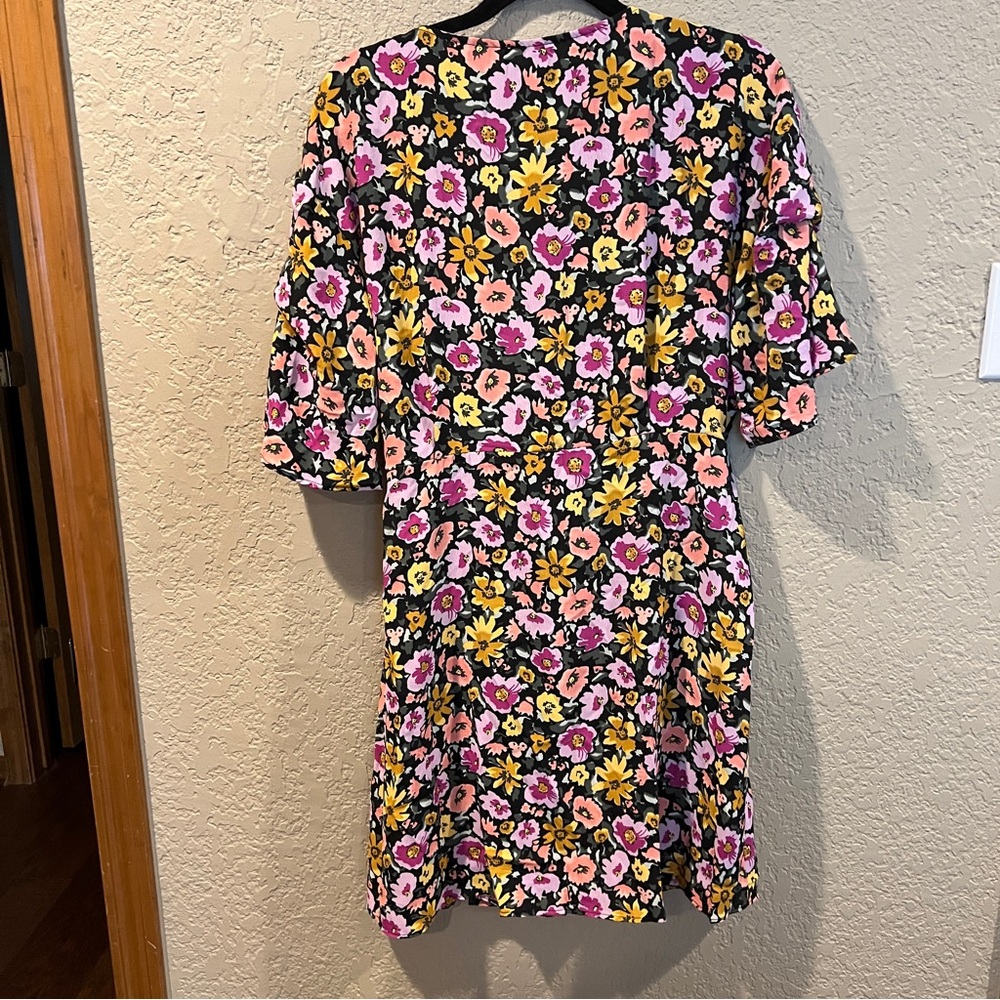 Topshop Floral Wrap Dress - Picture 2 of 3